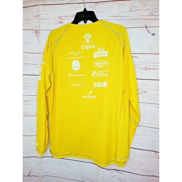 Champion Double Dry Unisex Large 2013 Disney Marathon Yellow Run Disney Shirt - Picture 6 of 10